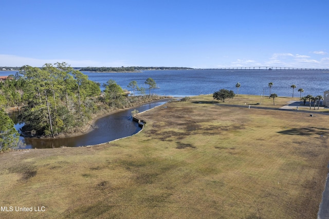 property view of water