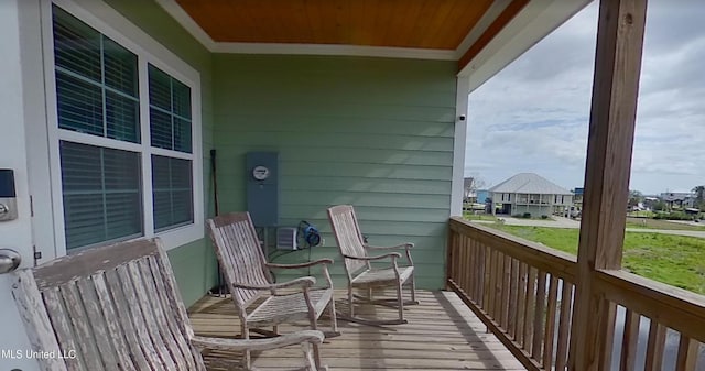 balcony with a porch