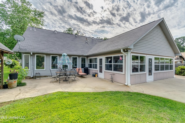 218 Harbor Ln, Brandon, MS 39047 - back of house with a patio area and a yard