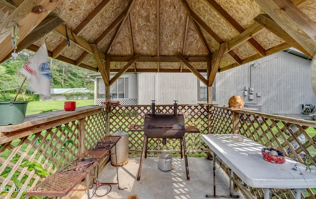 218 Harbor Ln, Brandon, MS 39047 - view of patio / terrace featuring a gazebo