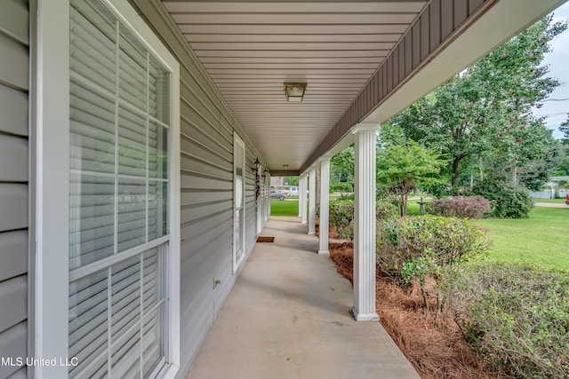 218 Harbor Ln, Brandon, MS 39047 - view of patio / terrace featuring covered porch