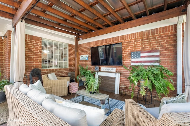 9948 Victor Dr, Olive Branch, MS 38654 - view of patio featuring an outdoor hangout area