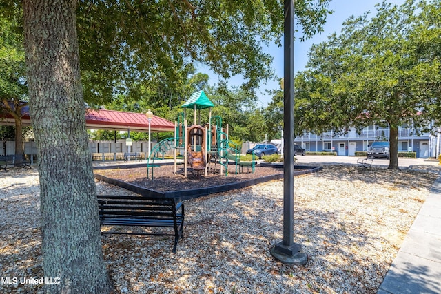 view of play area