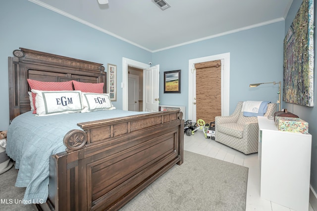 319 Washington Ave, Ocean Springs, MS 39564 - bedroom featuring crown molding