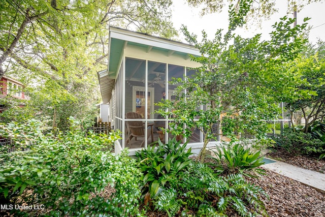 319 Washington Ave, Ocean Springs, MS 39564 - view of home's exterior featuring a sunroom