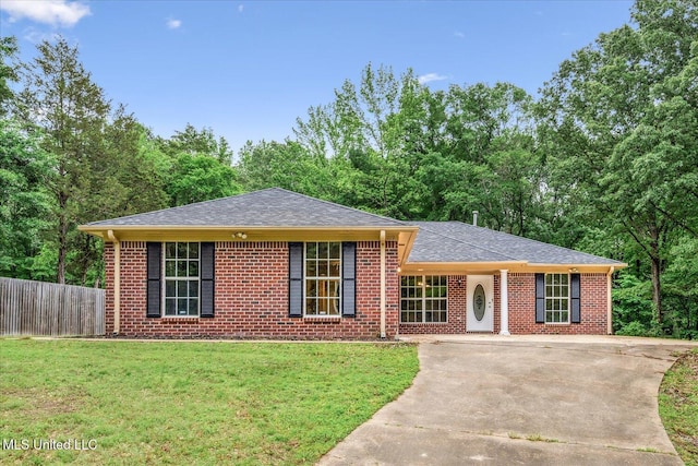 119 Vance Cv, Byhalia, MS 38611 - ranch-style house featuring concrete driveway, brick siding, and a shingled roof