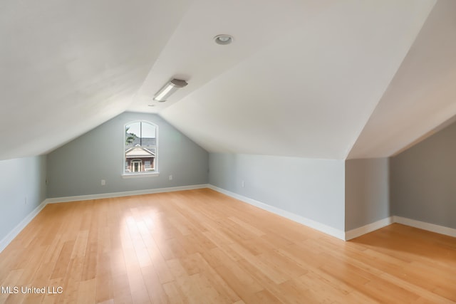 103 Buena Vista Dr, Long Beach, MS 39560 - additional living space featuring lofted ceiling and light wood-style floors
