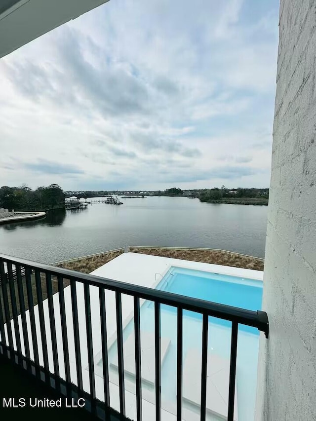 view of water feature