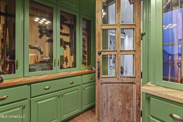 interior space featuring light hardwood / wood-style floors