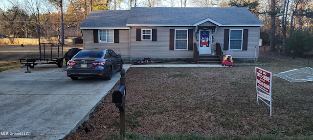 view of front of property