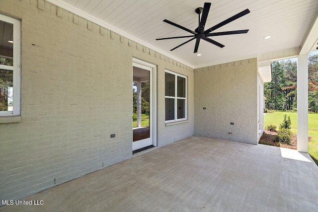 103 Grayson Way, Madison, MS 39110 - view of patio with a ceiling fan