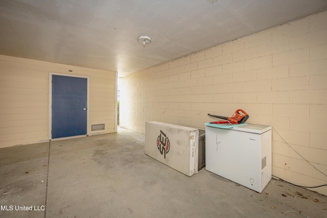 2421 Beachview Dr Unit H2, Ocean Springs, MS 39564 - interior space featuring concrete block wall