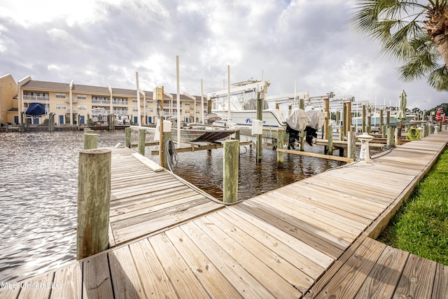 2421 Beachview Dr Unit H2, Ocean Springs, MS 39564 - dock featuring boat lift and a water view