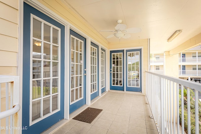 2421 Beachview Dr Unit H2, Ocean Springs, MS 39564 - balcony with ceiling fan