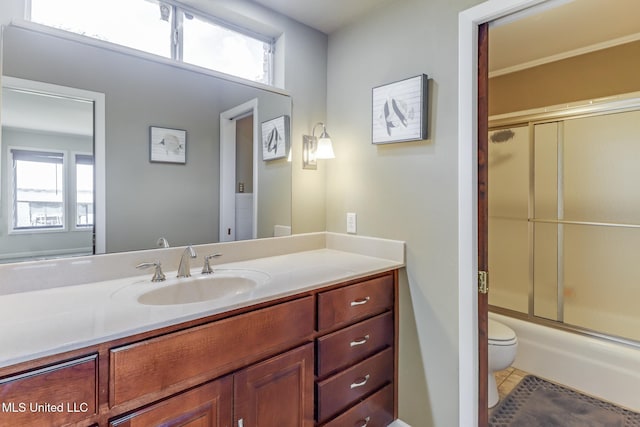 435 Christi Ln, Biloxi, MS 39531 - full bath with vanity, enclosed tub / shower combo, and tile patterned floors