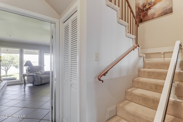 435 Christi Ln, Biloxi, MS 39531 - staircase featuring tile patterned flooring