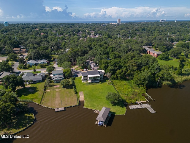 435 Christi Ln, Biloxi, MS 39531 - aerial view of a large body of water and a forest