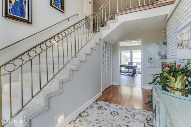 435 Christi Ln, Biloxi, MS 39531 - staircase with wood finished floors and baseboards