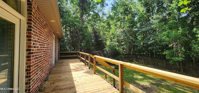 682 Hilo Way, Diamondhead, MS 39525 - deck with a fenced backyard