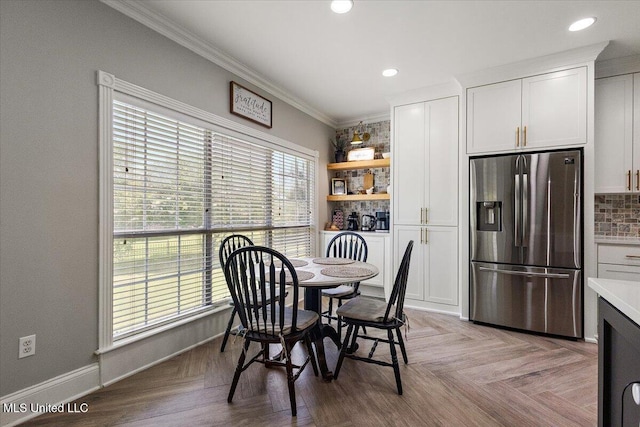 136 S Cypress Lake Blvd, Madison, MS 39110 - dining room featuring crown molding and recessed lighting