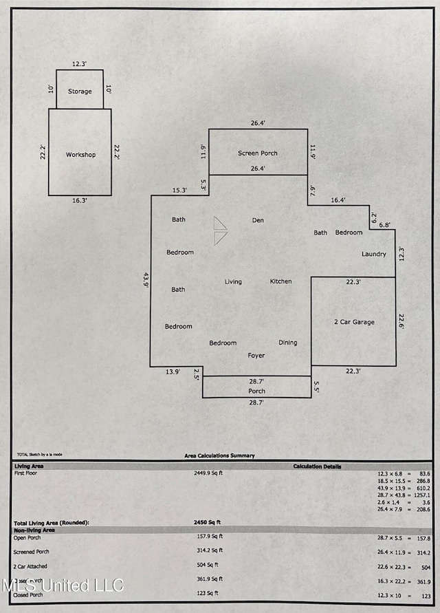 136 Sea Oaks Blvd, Long Beach, MS 39560 - view of room layout