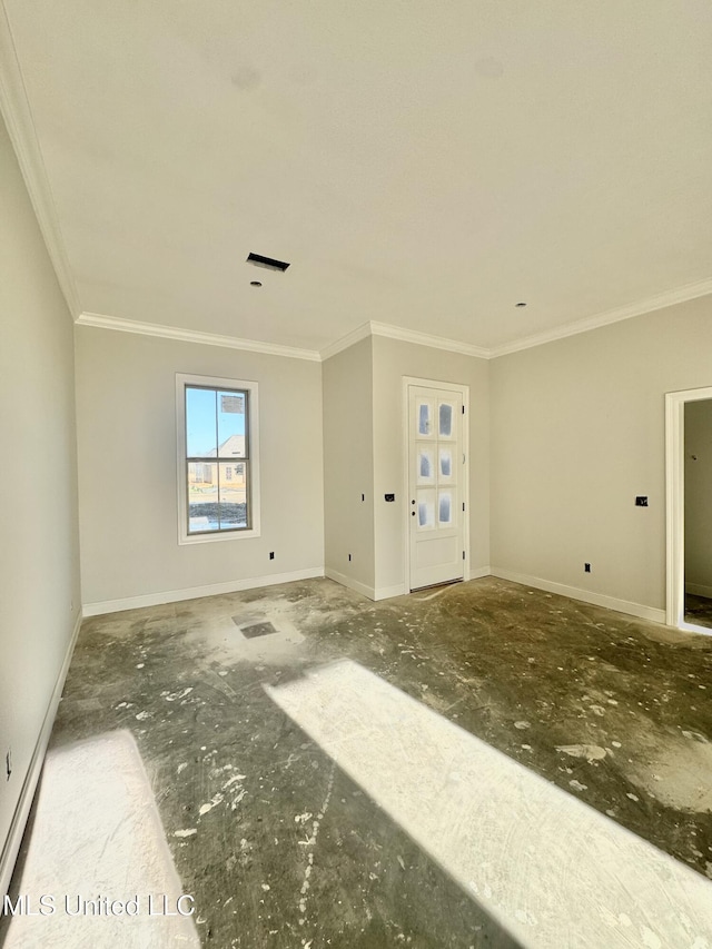 421 Baleigh Way, Canton, MS 39046 - unfurnished room with ornamental molding and baseboards