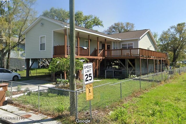 exterior space with a lawn and a carport