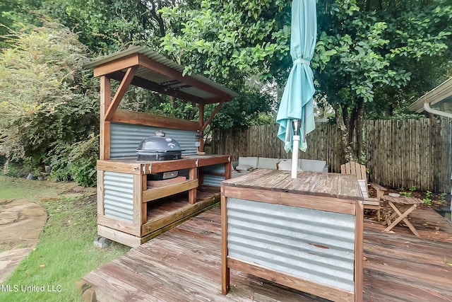 1 Bayou View Dr, Gulfport, MS 39507 - deck with fence and grilling area