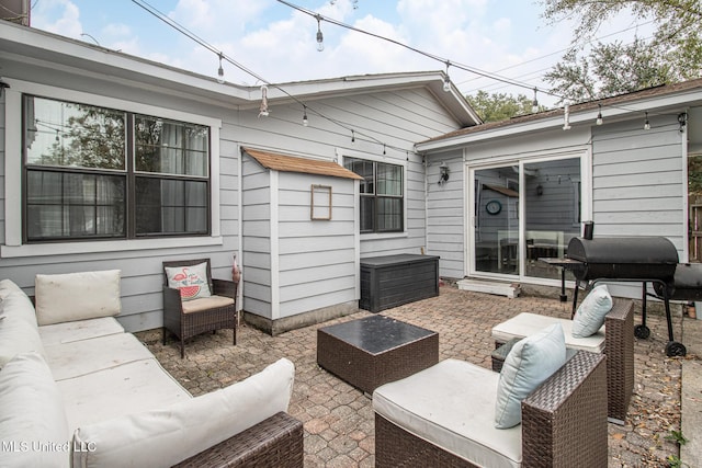 204 Trautman Ave, Long Beach, MS 39560 - view of patio / terrace with an outdoor living space and area for grilling