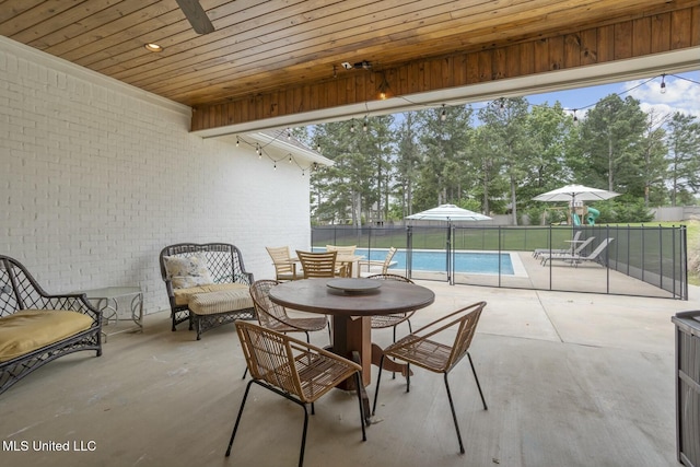 133 Saddlebrook Cv, Madison, MS 39110 - view of patio with fence, a fenced in pool, and outdoor lounge area