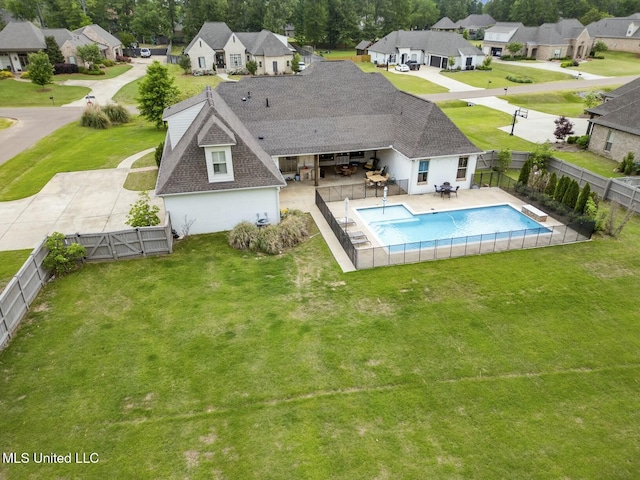133 Saddlebrook Cv, Madison, MS 39110 - view of pool with a fenced backyard, a fenced in pool, a gate, and a residential view