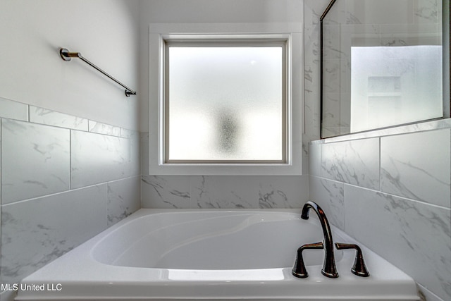 bathroom with a bathtub