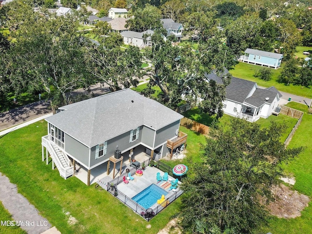 birds eye view of property