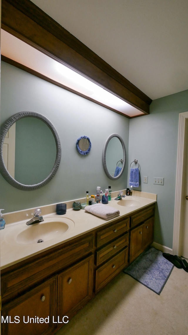 bathroom featuring vanity