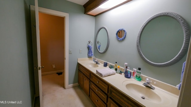 bathroom with vanity