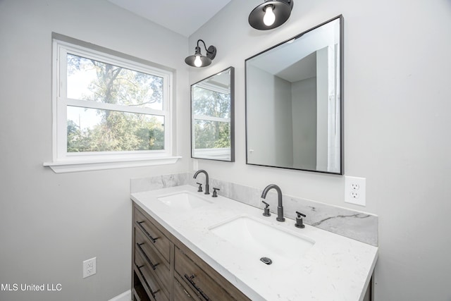 bathroom with vanity