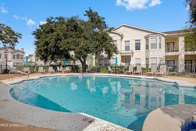 view of pool