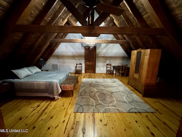 14 Fava St, Alligator, MS 38720 - bedroom featuring hardwood / wood-style floors and wooden ceiling