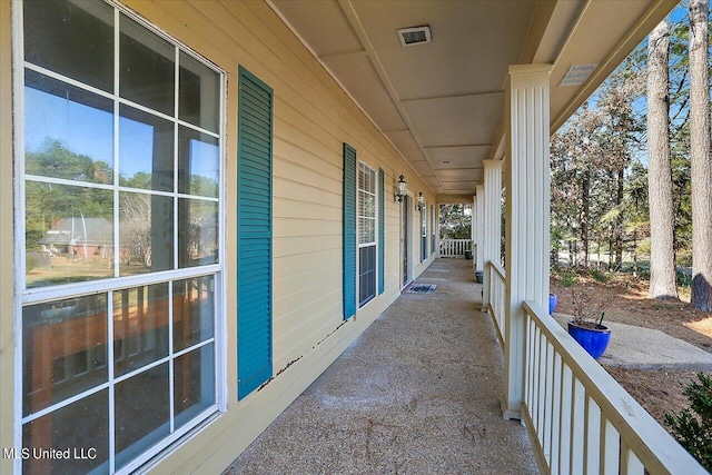 view of patio with covered porch