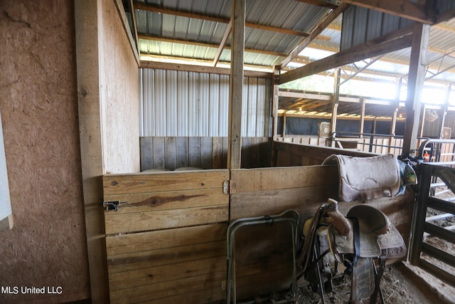 view of horse barn