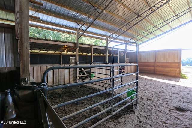 view of stable