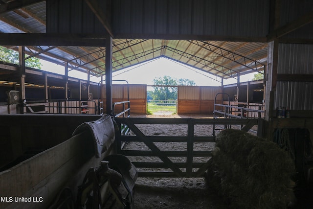 view of stable