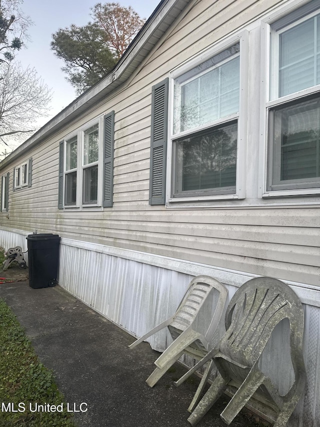 view of side of property