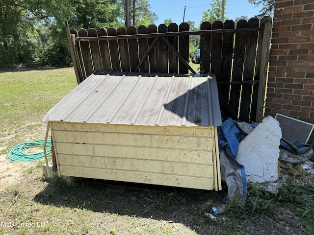 entry to storm shelter