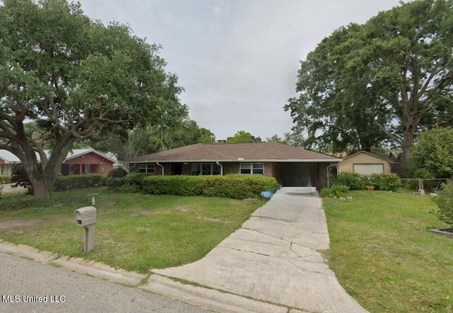 2516 Orleans Rd, Biloxi, MS 39531 - single story home with a front yard and driveway