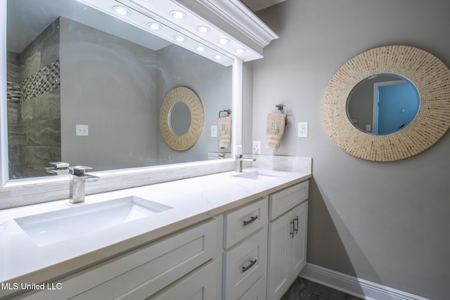 bathroom featuring vanity