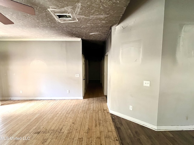 231 Clark Farms Rd, Madison, MS 39110 - spare room with wood-type flooring, baseboards, and a ceiling fan