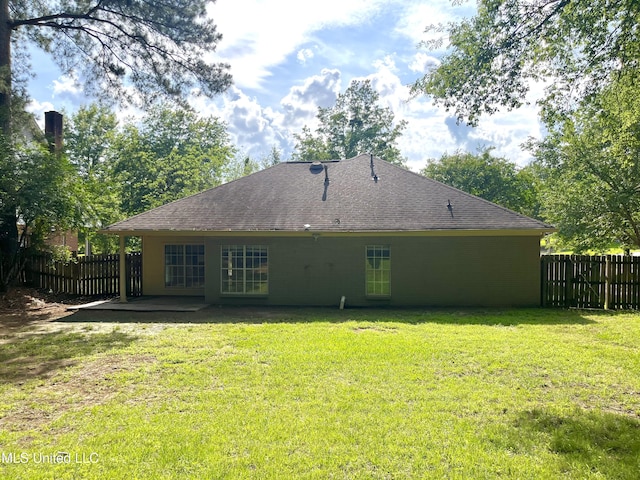 231 Clark Farms Rd, Madison, MS 39110 - rear view of property featuring a patio and a shingled roof
