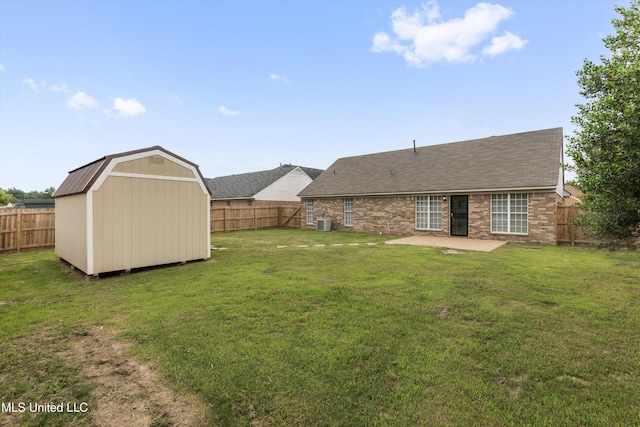 7306 George Ln, Horn Lake, MS 38637 - view of yard featuring a patio area and central AC unit