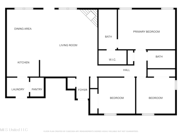 7306 George Ln, Horn Lake, MS 38637 - property floor plan